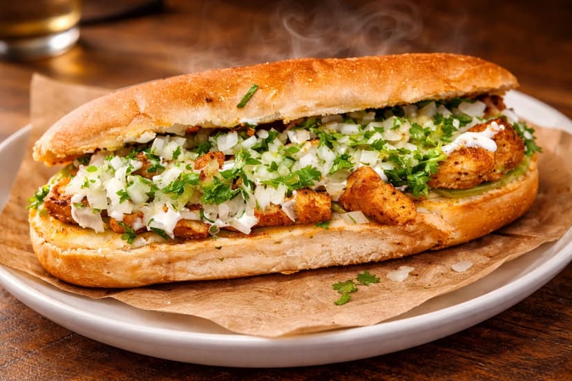 Pan con Carne Adobada - La Silenciosa Guatemala